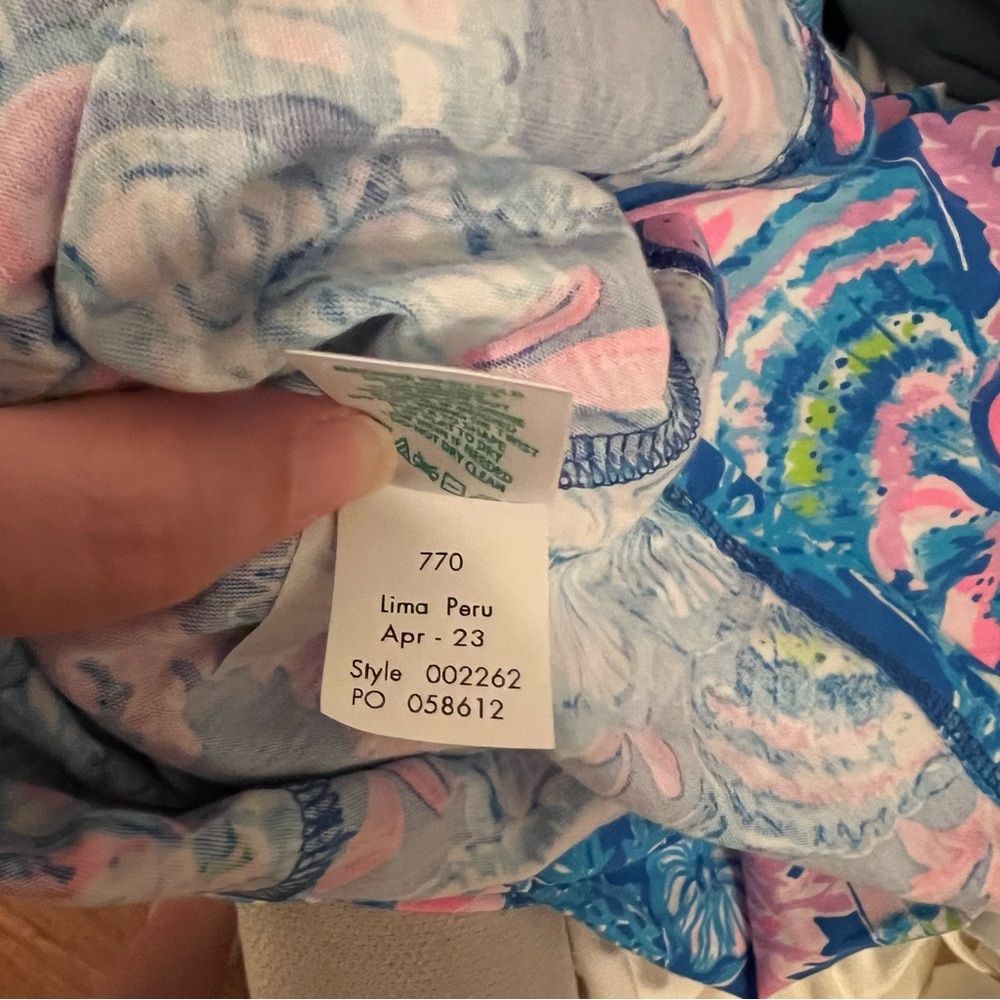 NWT Lilly Pulitzer Kristen Dress Sitting Seaside Blue Tang Sleeveless Mini - Picture 9 of 9